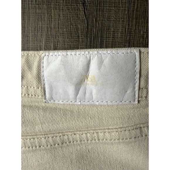 Zara Side Slit High Waisted Slim Straight Denim Jeans in Ecru Ivory Womens Sz 4 - Picture 9 of 9